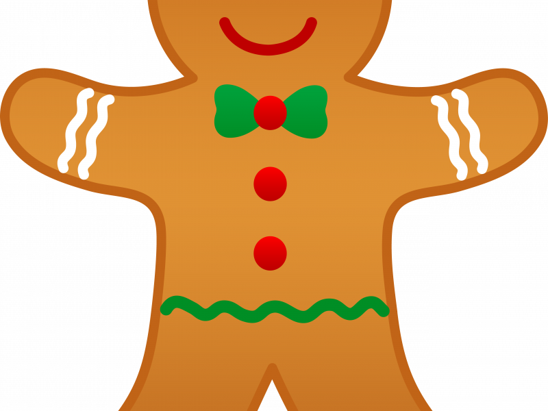Download Gingerbread Clip Art - Christmas Gingerbread Man Clipart - Png Download (800x600), Png Download