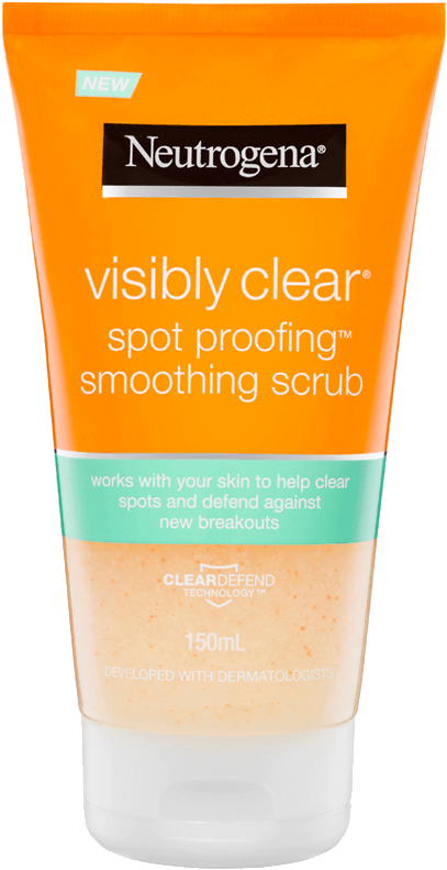 Visibly Clear Spot Proofing Scrub New - Neutrogena Visibly Clear Spot Proofing 2 In 1 Wash Clipart (826x826), Png Download