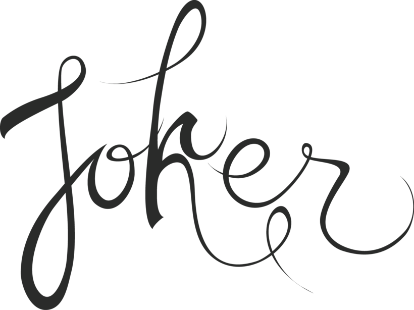 Joker Sidra Artesanal Tirada 0 - Joker Tipografia Clipart (820x614), Png Download