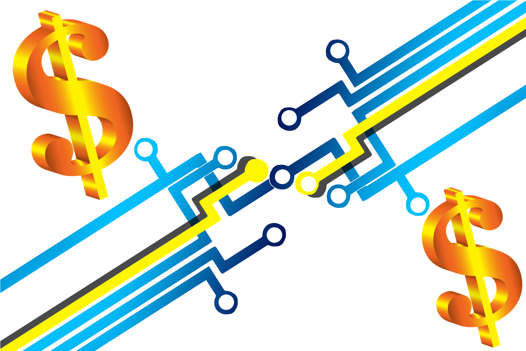 Data Center Infrastructure Spend - Lineas De Circuitos Png Clipart (1738x1167), Png Download