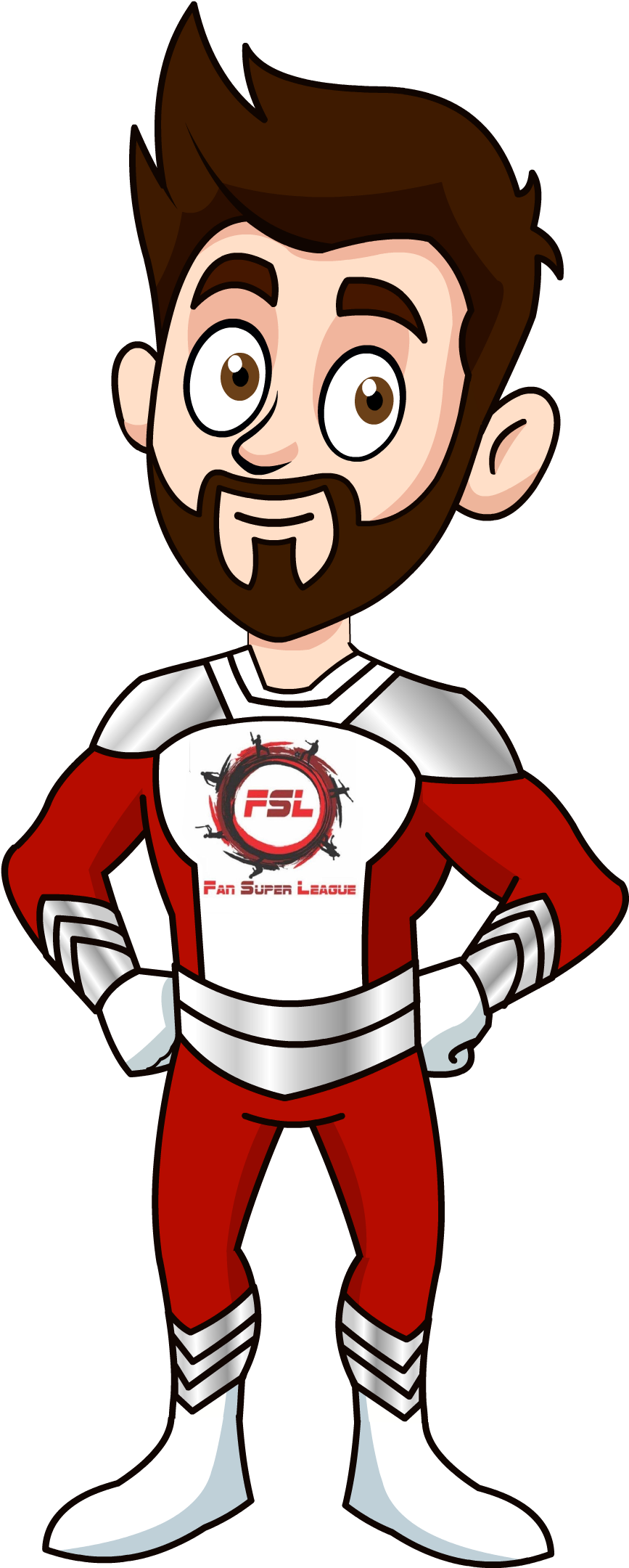 Fan Super League, A New, More Legit & Secure Fantasy - Cartoon Clipart (4000x2250), Png Download