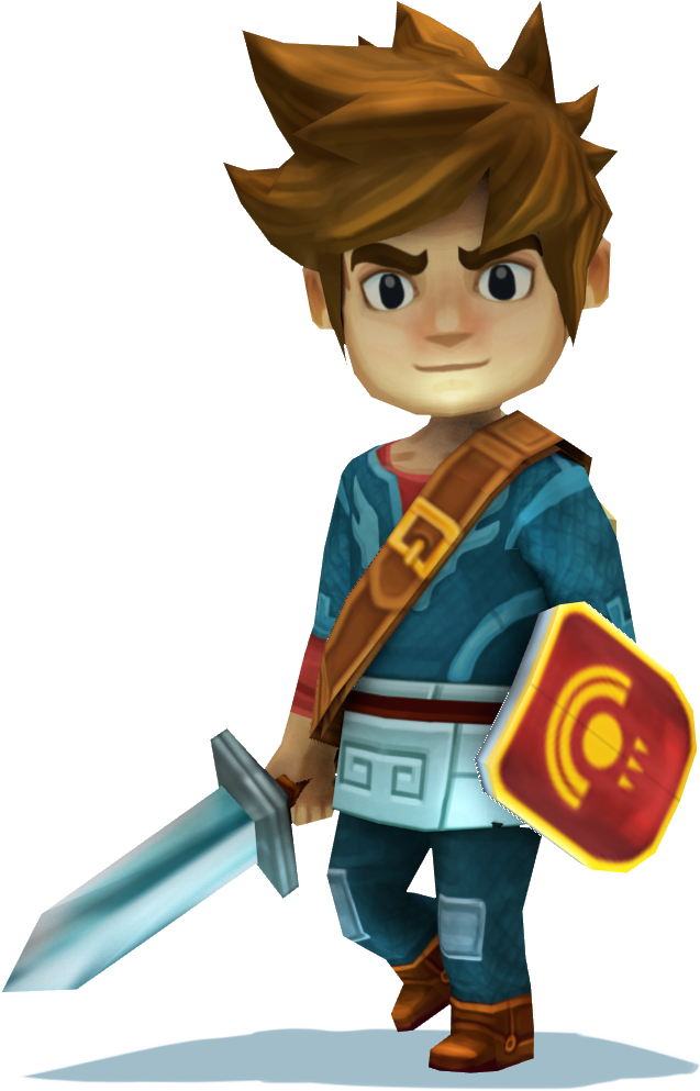 Yesterday We Announced Our New Adventure Title Oceanhorn - Oceanhorn Monster Of Uncharted Seas Characters Clipart (708x1051), Png Download