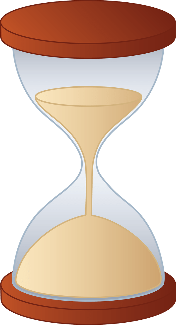 Sand Clock Coloring - Hourglass Clipart Png Transparent Png (600x1109), Png Download