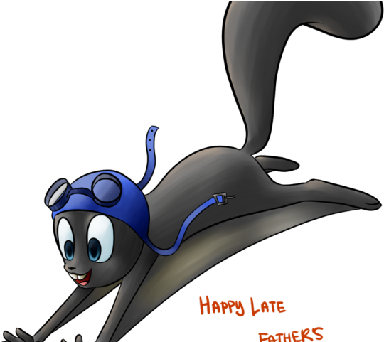 Flying Squirrel Clipart Fall - Cartoon - Png Download (640x480), Png Download