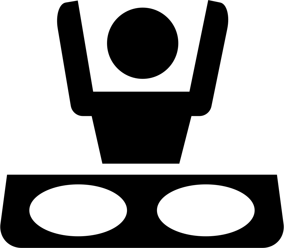 Disc Jockey On His Booth Cartoon Variant Comments Clipart (982x858), Png Download