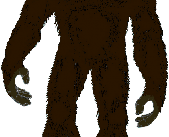 Big Foot Clipart Brown Baby - Sasquatch Decal - Png Download (640x480), Png Download