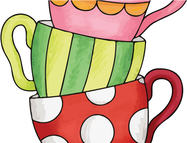 Tea Set Clipart Transparent - Stacked Tea Cup Clip Art - Png Download (640x480), Png Download