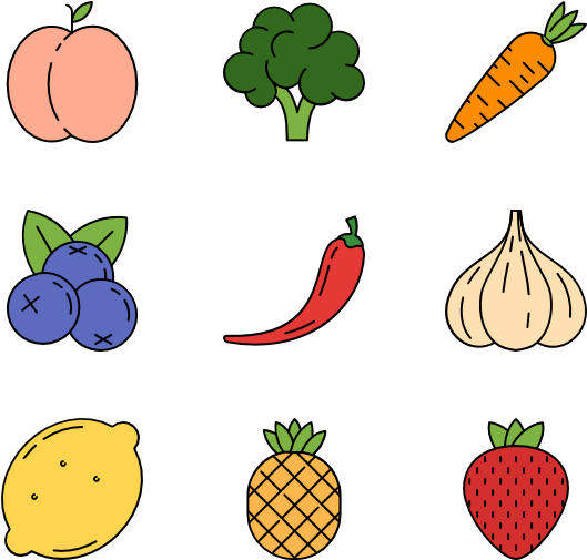 Food And Drinks Clipart (600x564), Png Download