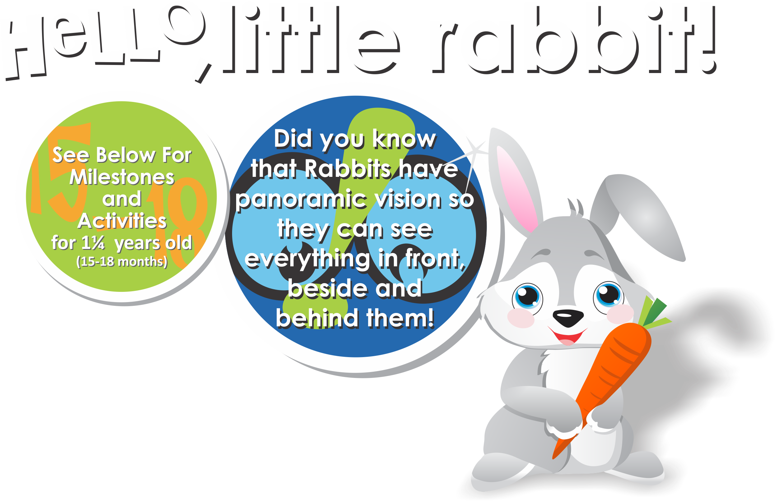 » Rabbit 15 18 Months - Cartoon Clipart (2629x1614), Png Download
