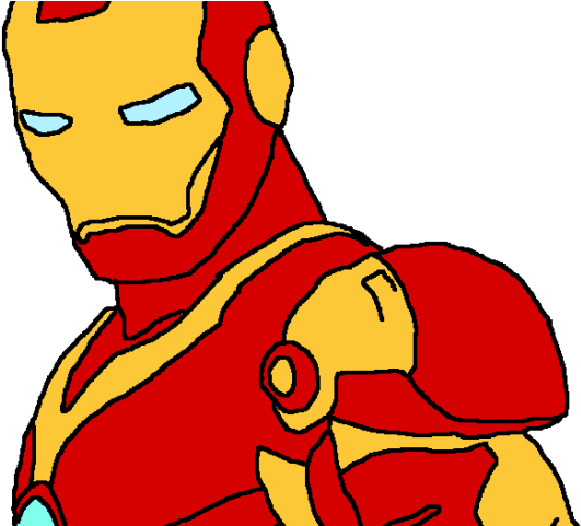 Iron Man Clipart Animated Transparent - วาด หน้า ไอรอน แมน - Png Download (640x480), Png Download