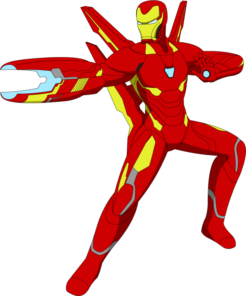 Smash Bros Ultimate - Iron Man Animated Deviantart Clipart (814x981), Png Download