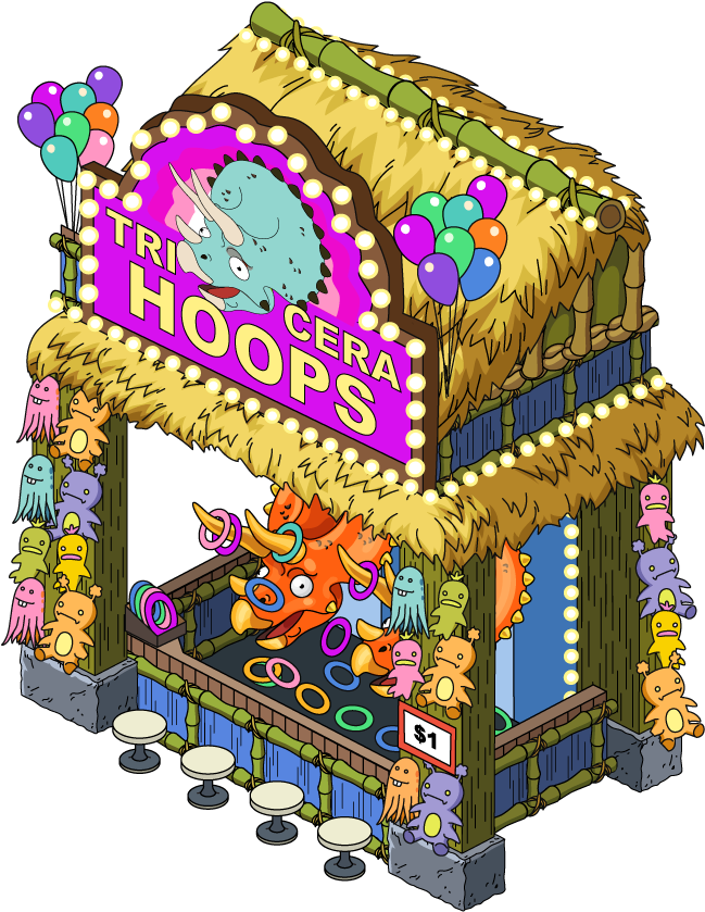 Building Dino Carnivalgame - Cartoon Clipart (702x935), Png Download