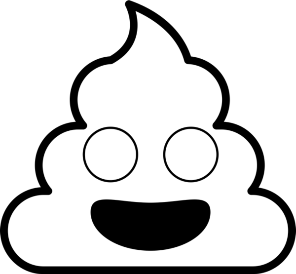 Emoji Free Colouring Printable Clipart (600x555), Png Download