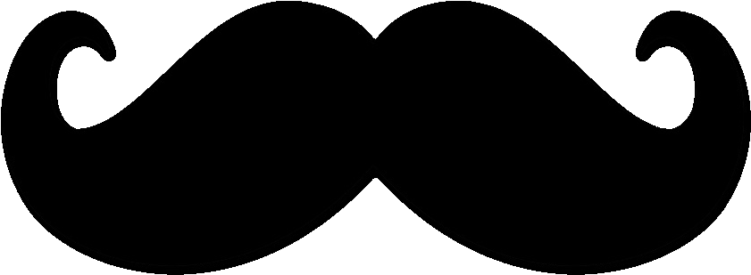Moustache Png Pic - Mustache Templates Clipart (900x500), Png Download