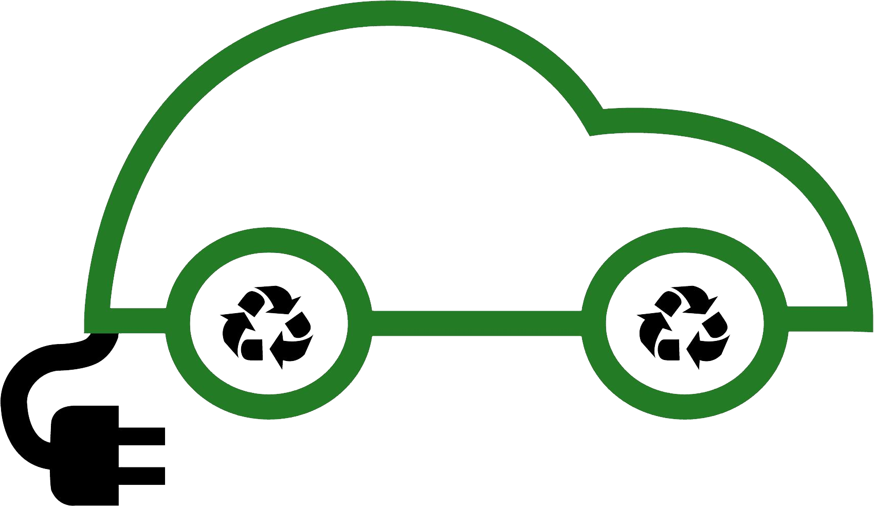 Electric Car Png - Electric Vehicle Sign Clipart (1700x984), Png Download