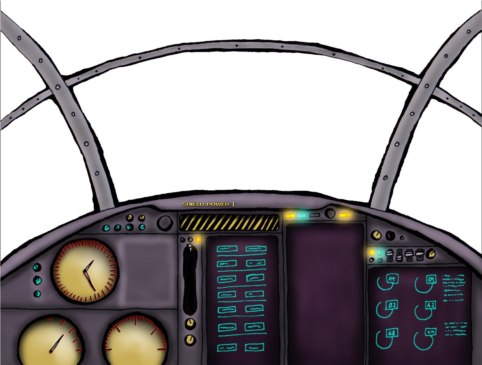 Autism Collaborative Revision Legacy - Cockpit Png Clipart (1600x1267), Png Download