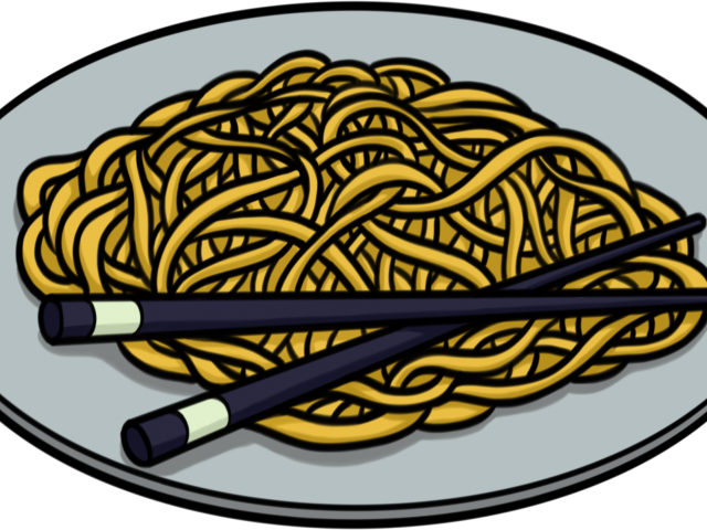Noodle Clipart Sketch - Png Download (640x480), Png Download