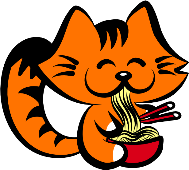Kiki Adores Noodles Clipart (618x618), Png Download