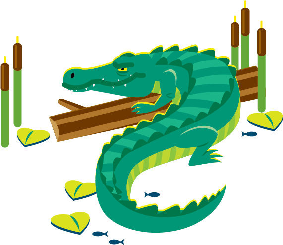Alligator - Illustration Clipart (653x589), Png Download