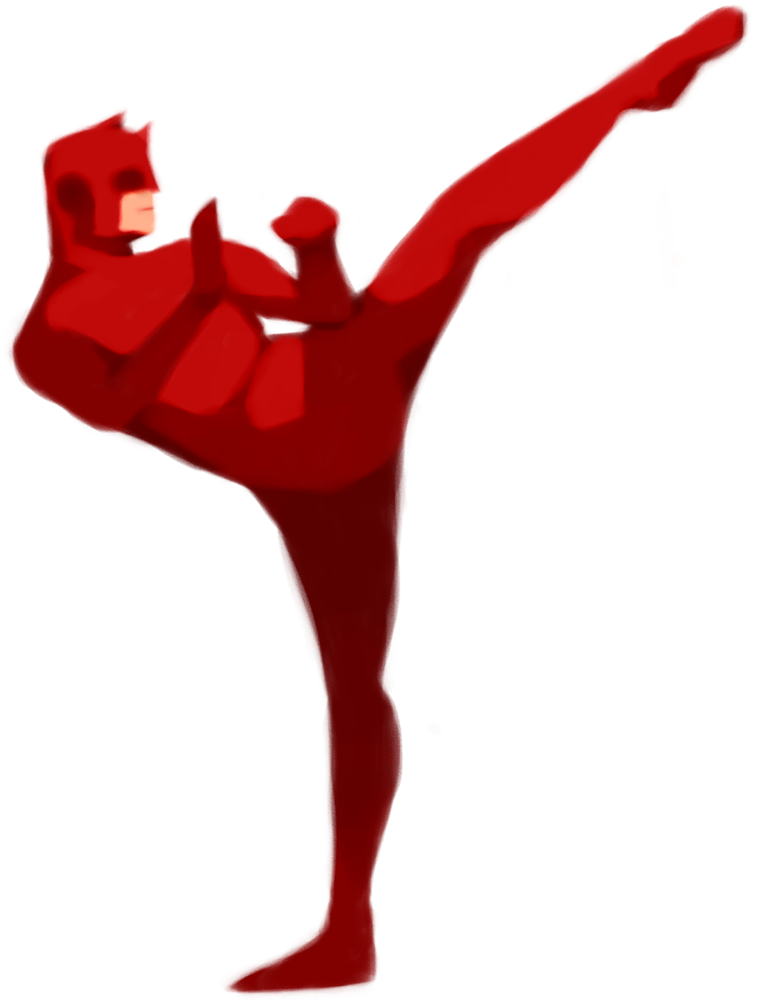 Svg Transparent Library Thumb Art Silhouette Joint - Kick Clipart (1280x1542), Png Download