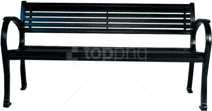 Free Png Park Bench Png Png Image With Transparent - Park Bench Front Png Clipart (851x485), Png Download