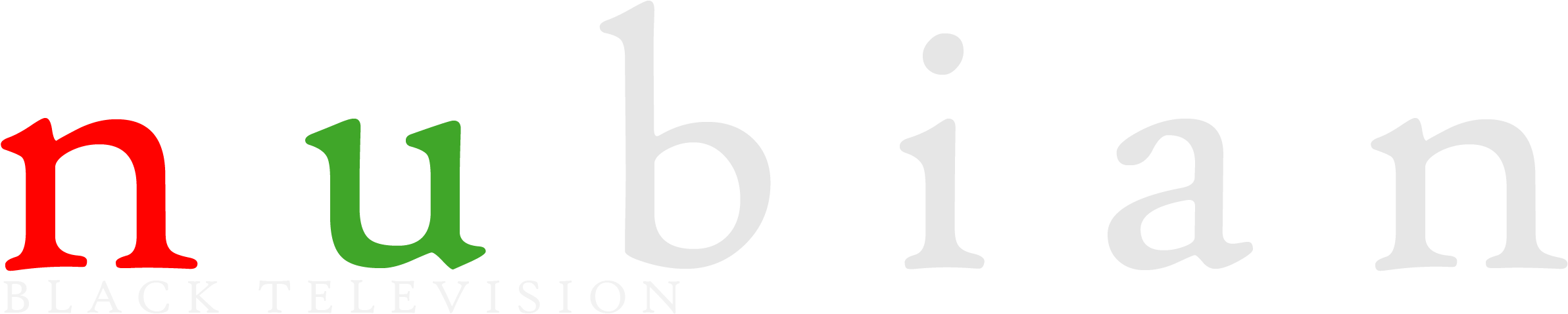 N U B I A N Tv - Graphic Design Clipart (2459x628), Png Download