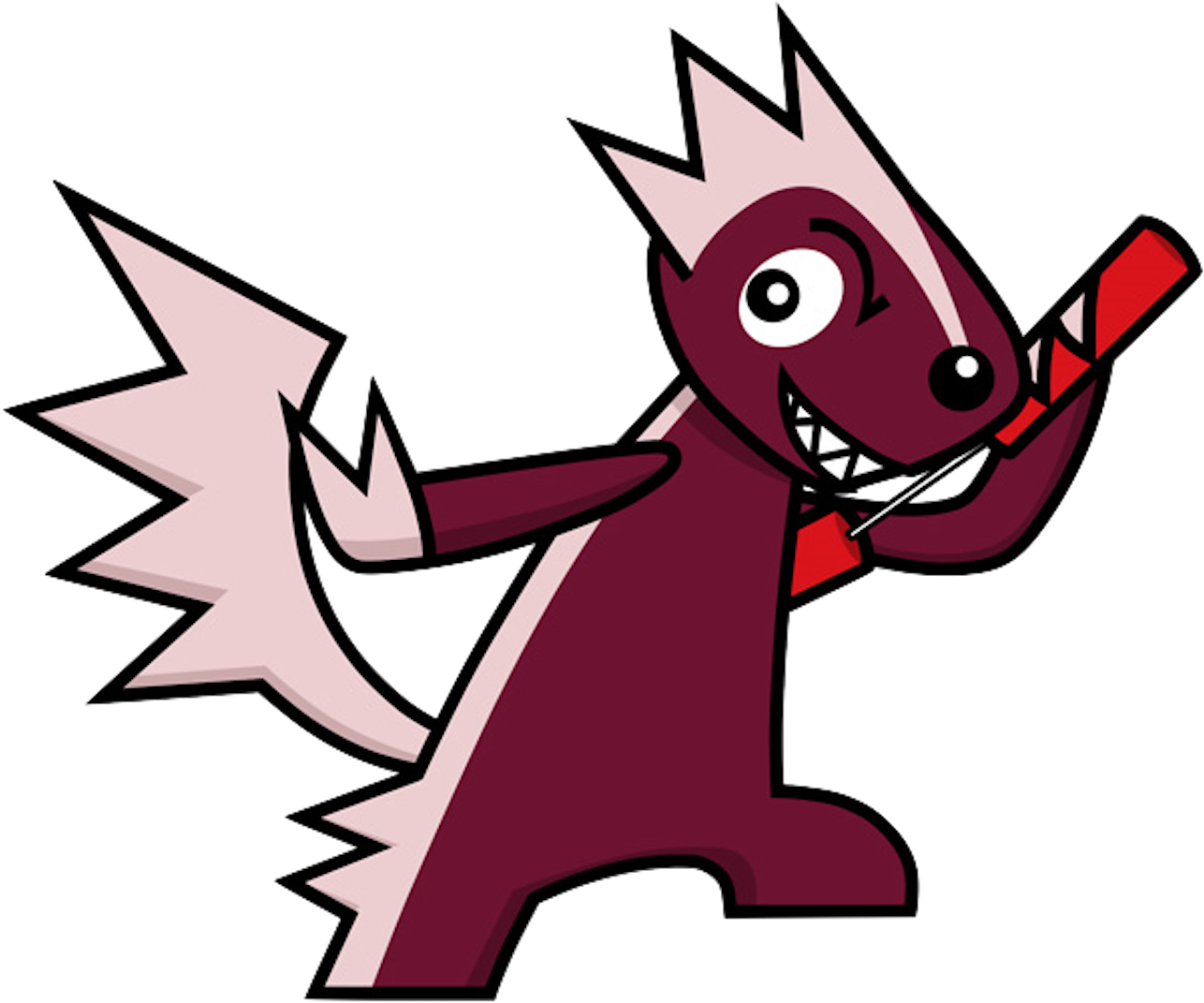 Skunk King - Cartoon Clipart (1294x1080), Png Download