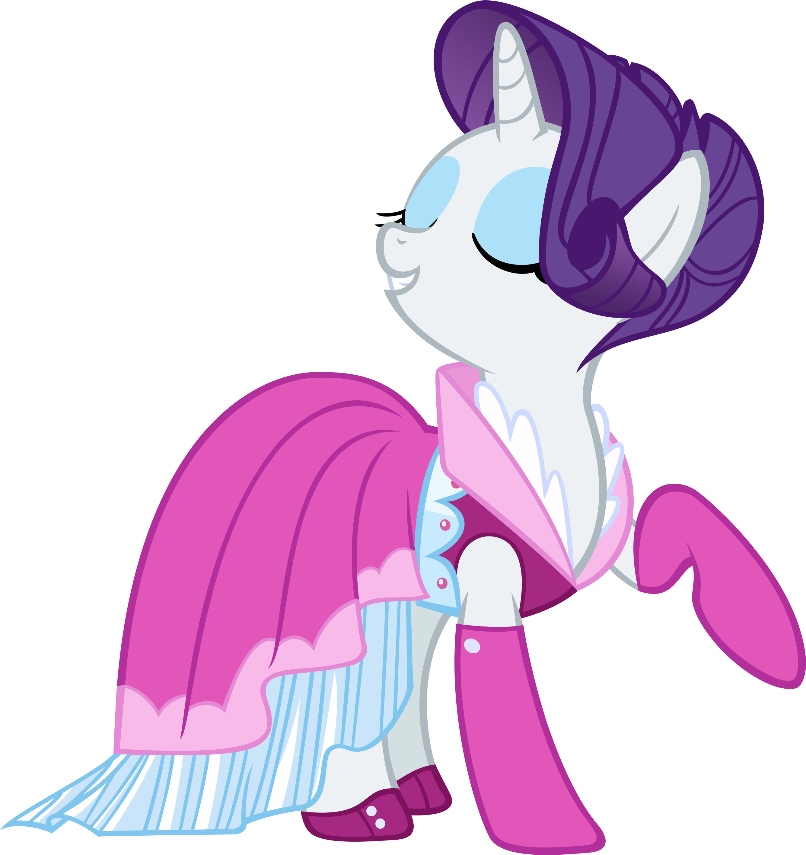 155030 Safe Rarity Vector Dress Too Man - My Little Pony Rarity Dress Clipart (2671x2832), Png Download