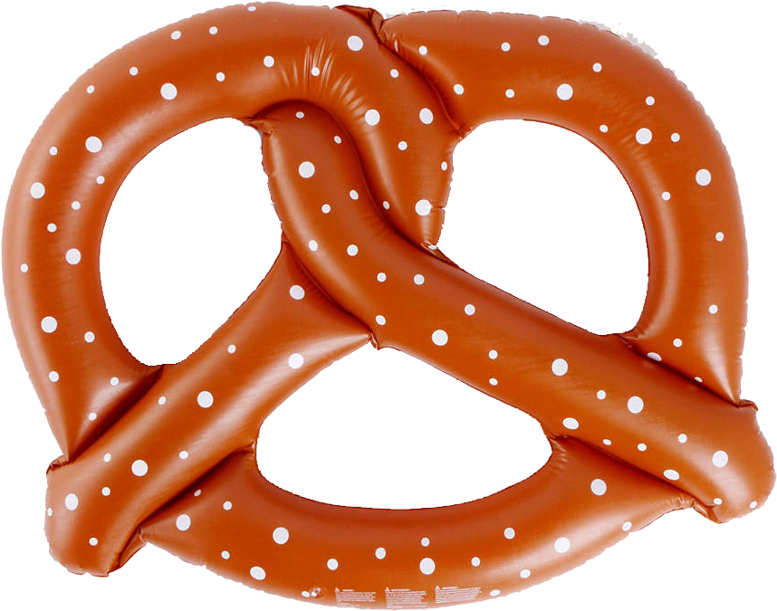 Inflatable Pretzel Pool Toy Clipart (975x1463), Png Download