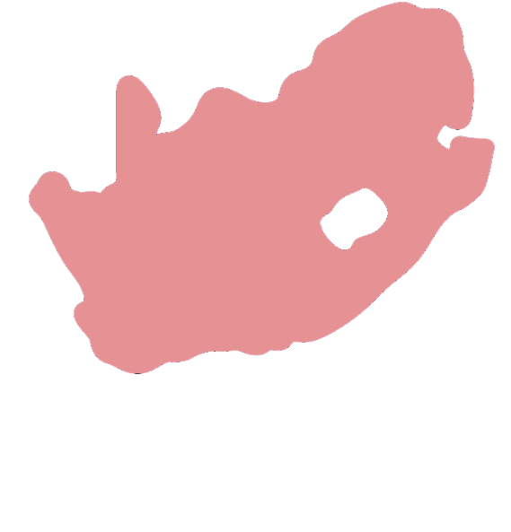 Free Democrats - South Africa Map Transparent Clipart (646x613), Png Download