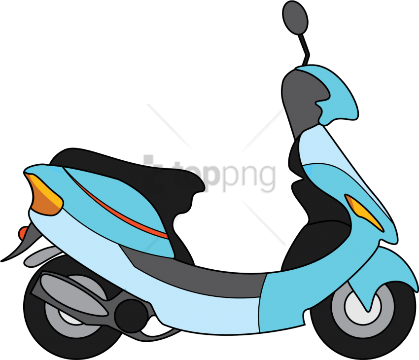Free Png Scooter Png Image With Transparent Background - Illustration Clipart (850x730), Png Download
