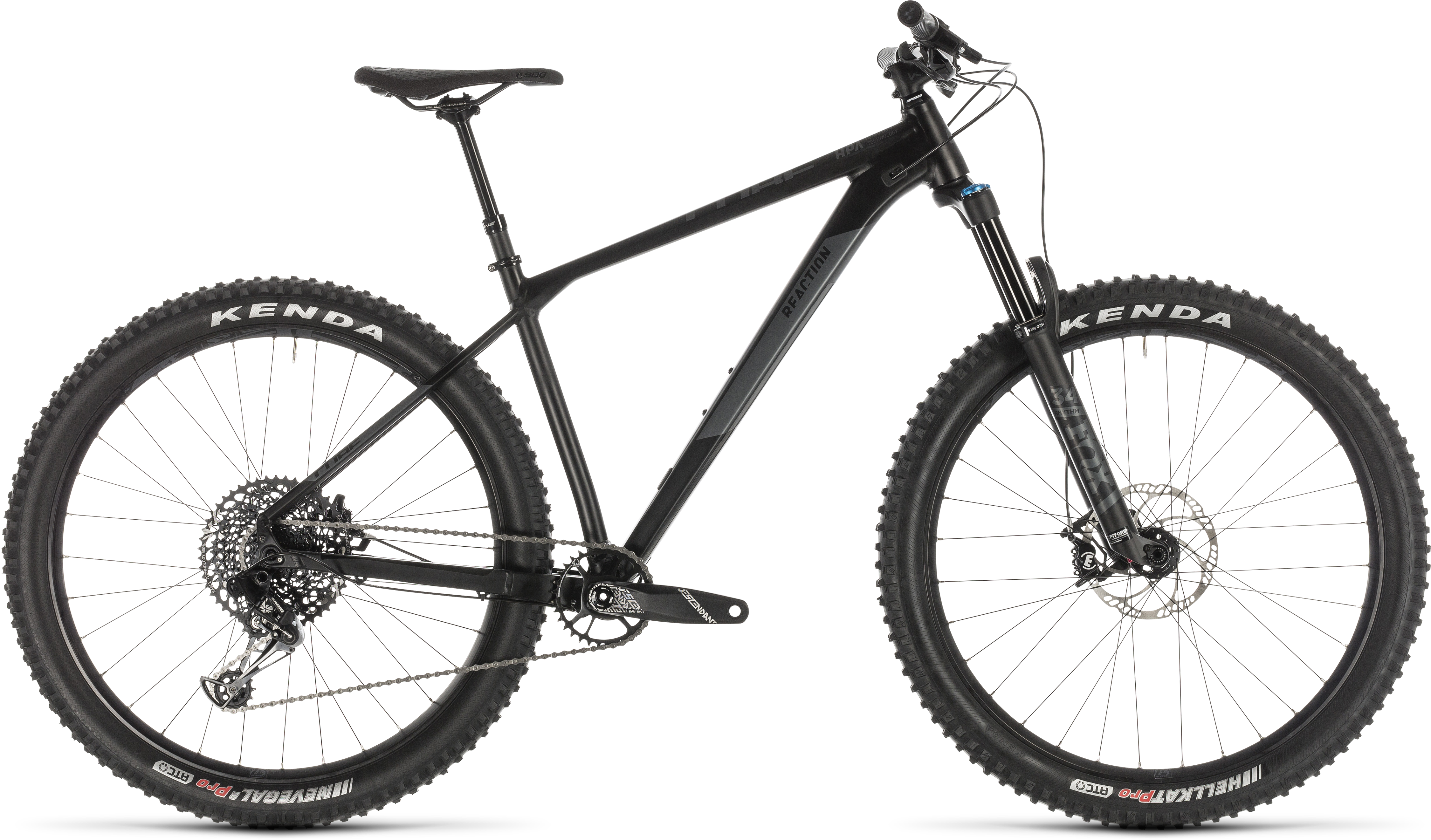 Cube Reaction Tm Race Black/grey 2019 Mountain Bike - Cube Reaction Tm 2019 Clipart (4500x2711), Png Download