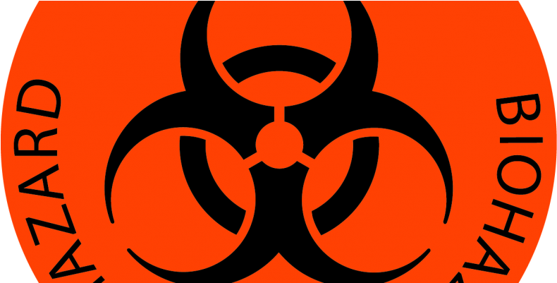 Biohazard Floor Mark - Biohazard Symbol Clipart (940x400), Png Download