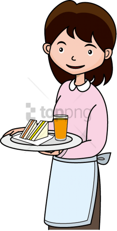 Free Png Waitress Png Png Image With Transparent Background Clipart (480x941), Png Download
