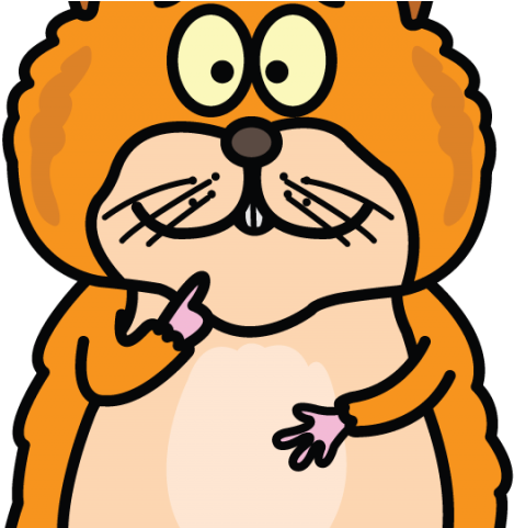 Hamster Clipart Simple - Cartoon - Png Download (640x480), Png Download
