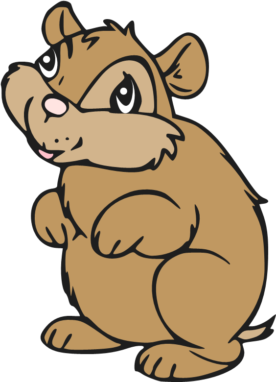 Hamster - Cartoon Clipart (586x802), Png Download