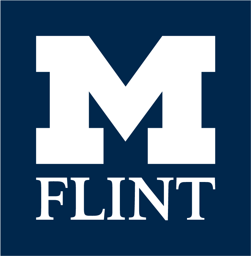 One Color Version Of The Um-flint Logo - Um Flint Logo Png Clipart (891x906), Png Download