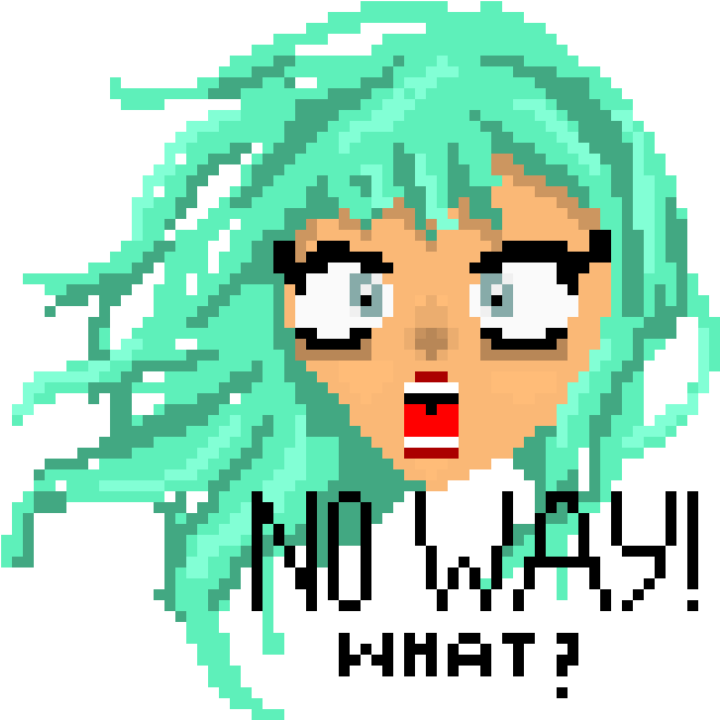 Pixel Art No Way What Clipart (880x720), Png Download