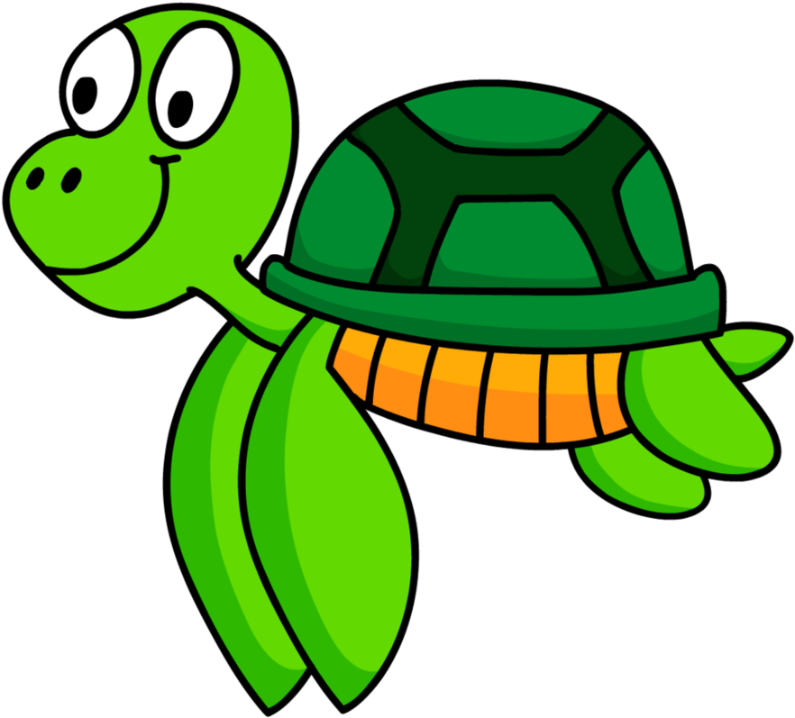 Cute Turtle Images In Collection Page Png Sea Turtle Clipart (925x864), Png Download