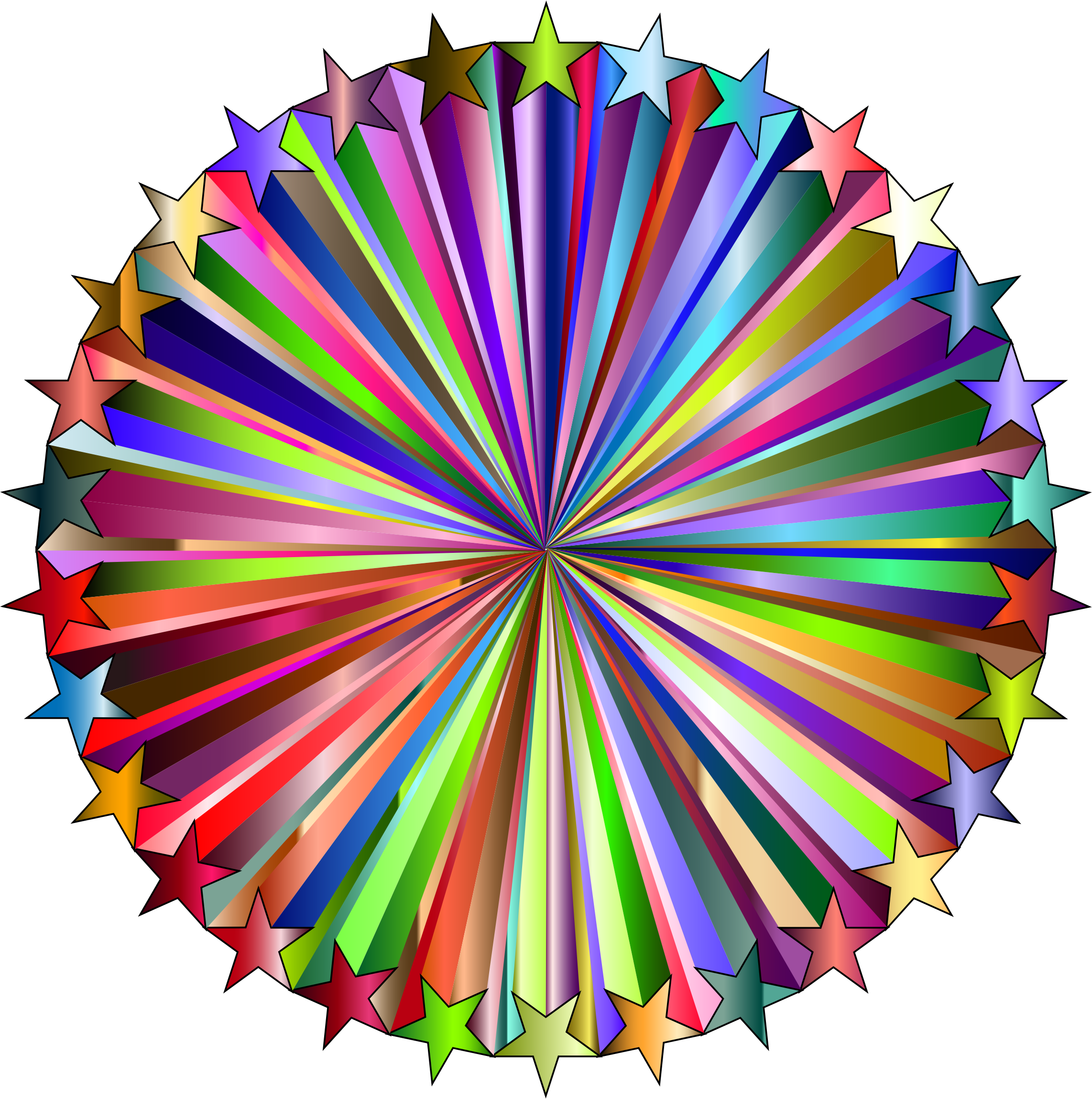 This Free Icons Png Design Of Prismatic Starburst 4 - Graphic Design Clipart (2284x2298), Png Download