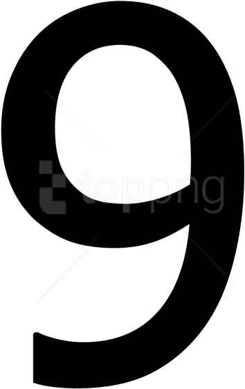 Free Png Number 9 Black And White Png - Circle Clipart (850x680), Png Download