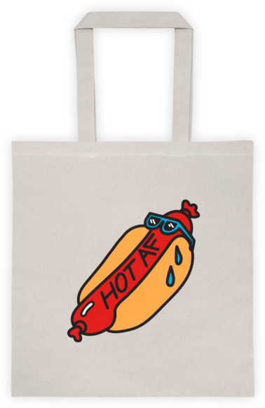 Hot Af Tote Bag - Tote Bag Clipart (600x600), Png Download