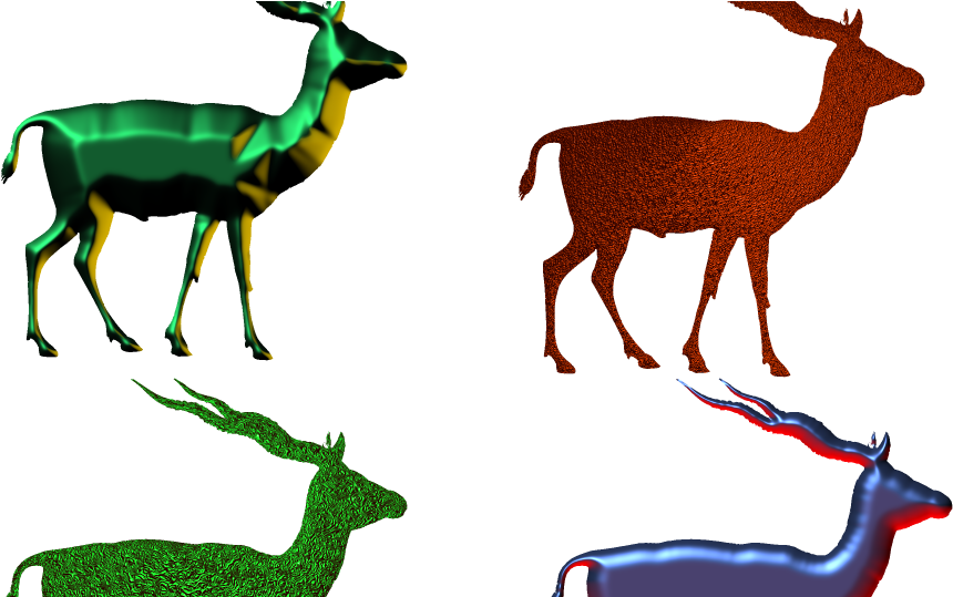 Antelope 3d Picture,antelope Png,impala Png - Animal Silhouette Clipart (1024x538), Png Download