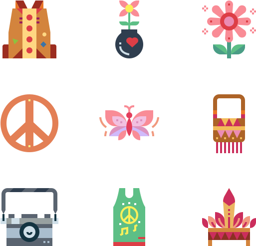 Hippie And Peace - Peace Not War Clipart (600x564), Png Download