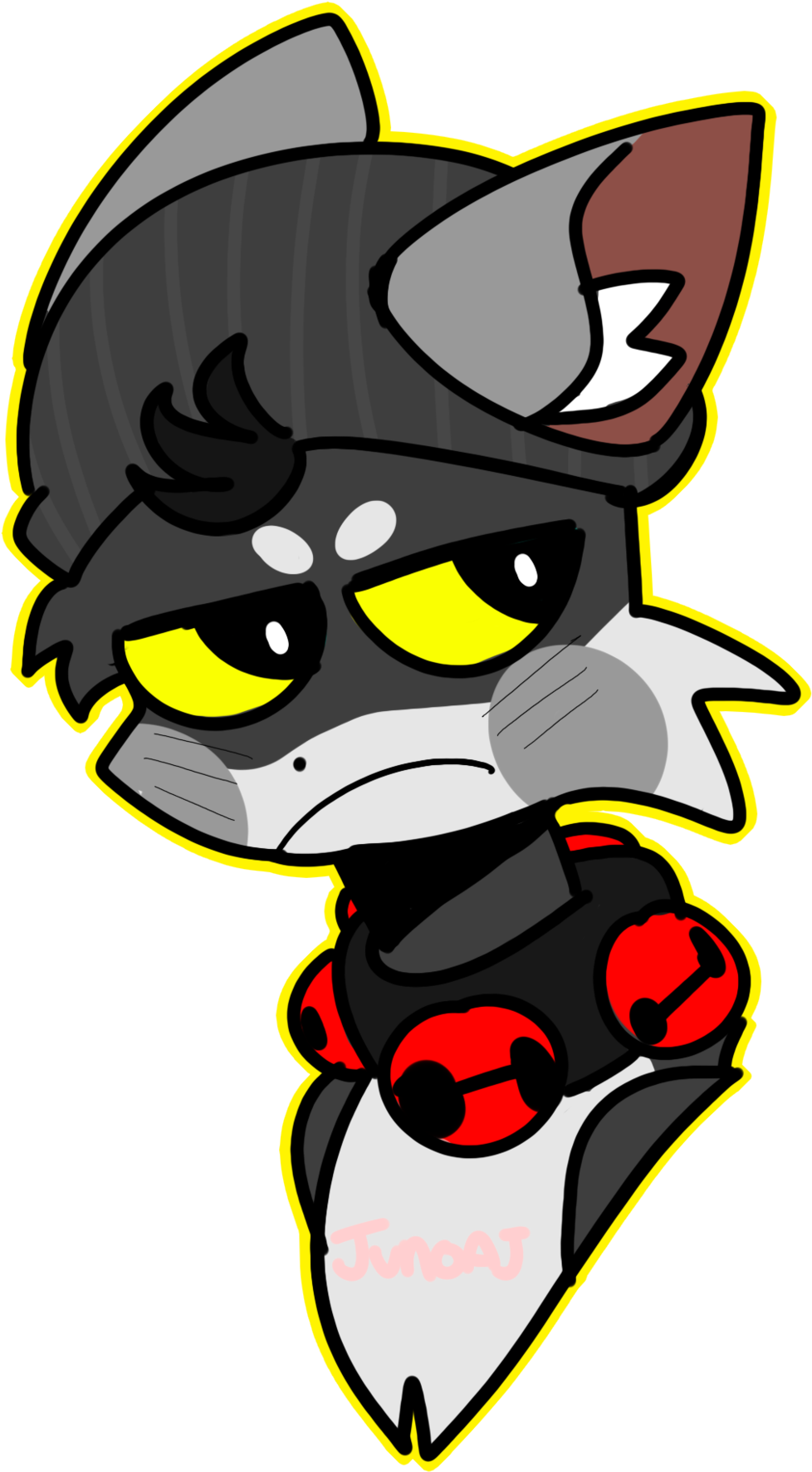 “i Drew My Animal Jam Wolf His Name Is Yipping Snowywolf - Cartoon Clipart (1280x1920), Png Download