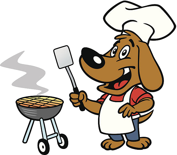 Anniversary Bbq - Dog Chef Clip Art - Png Download (612x537), Png Download