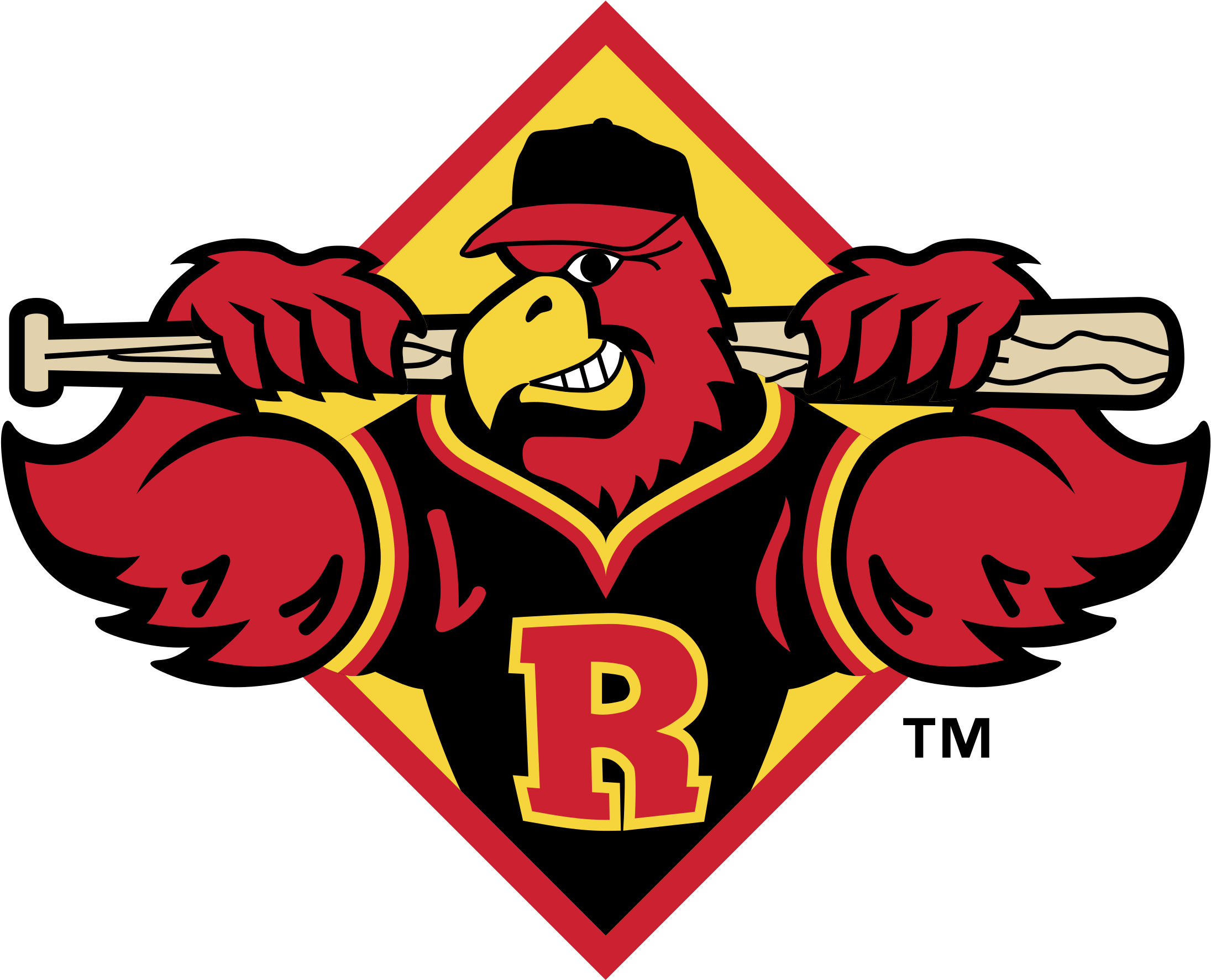 Rochester Red Wings Logo Png Transparent Clipart (2191x1773), Png Download
