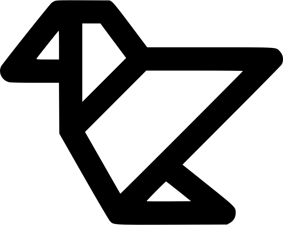 Origami Svg Png Icon Free Download Comments - Burung Kertas Logo Clipart (980x778), Png Download