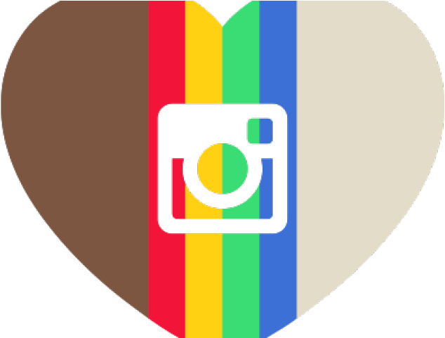 Instagram Clipart Instagram Heart - Emblem - Png Download (640x480), Png Download
