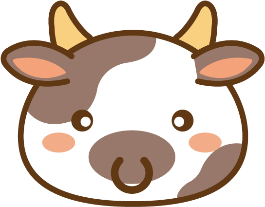Cowhead - Figuras Cute Clipart (618x618), Png Download